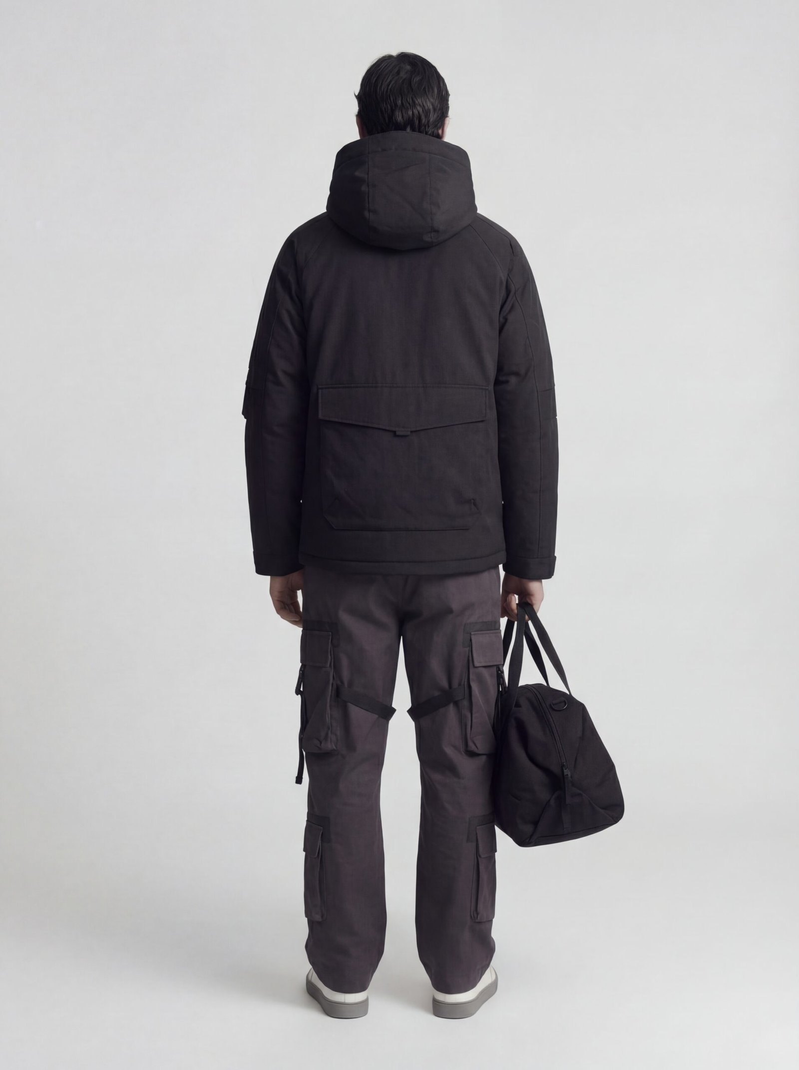 Slim Fit Lined Hooded Zippered Padded Waterproof Jacket - Image 3