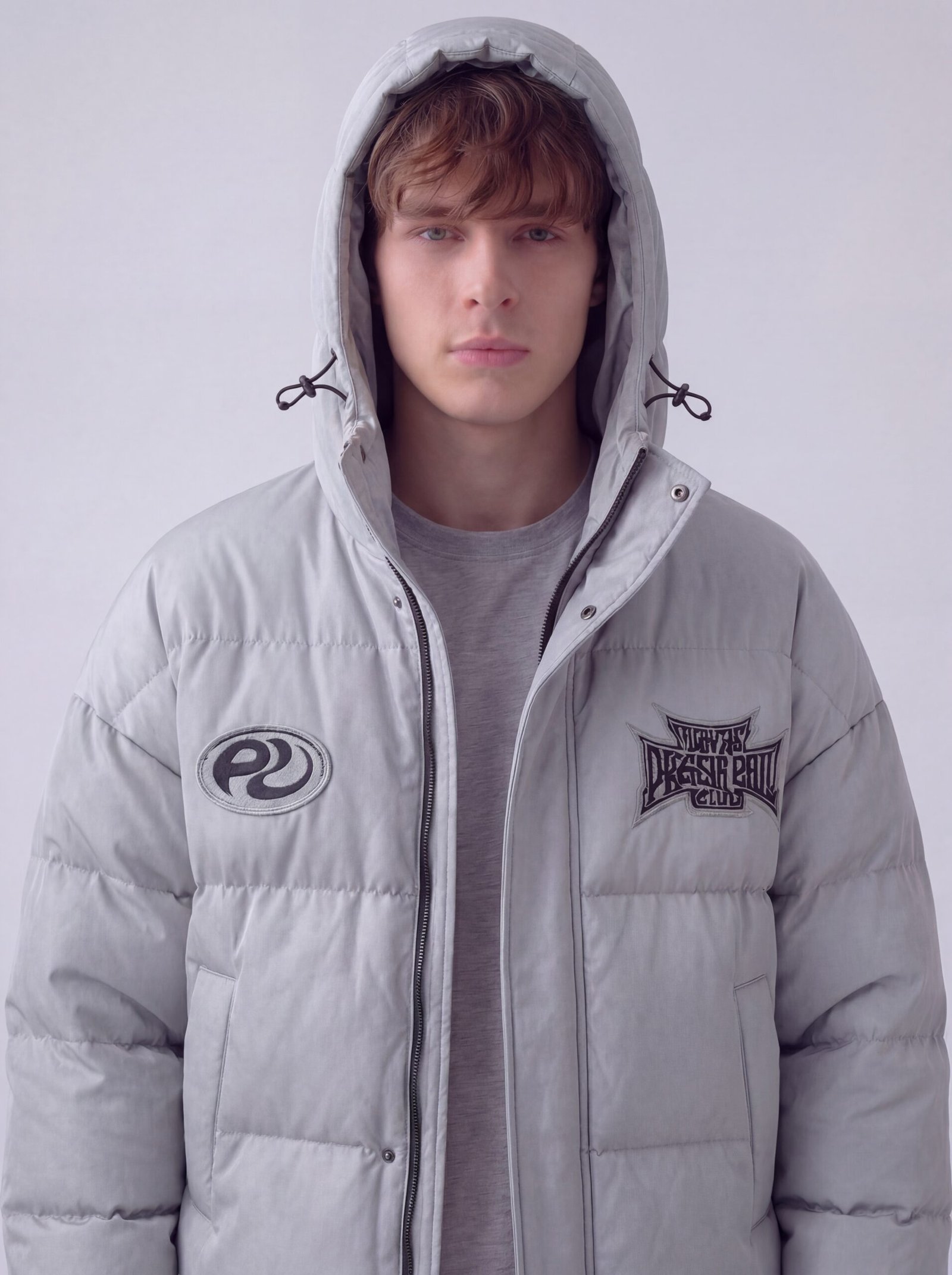 Slim Fit Lined Hooded Zippered Padded Waterproof Jacket - Image 10