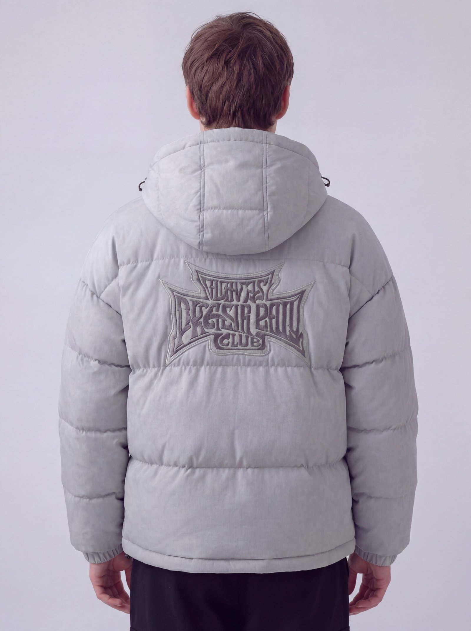 Slim Fit Lined Hooded Zippered Padded Waterproof Jacket - Image 11