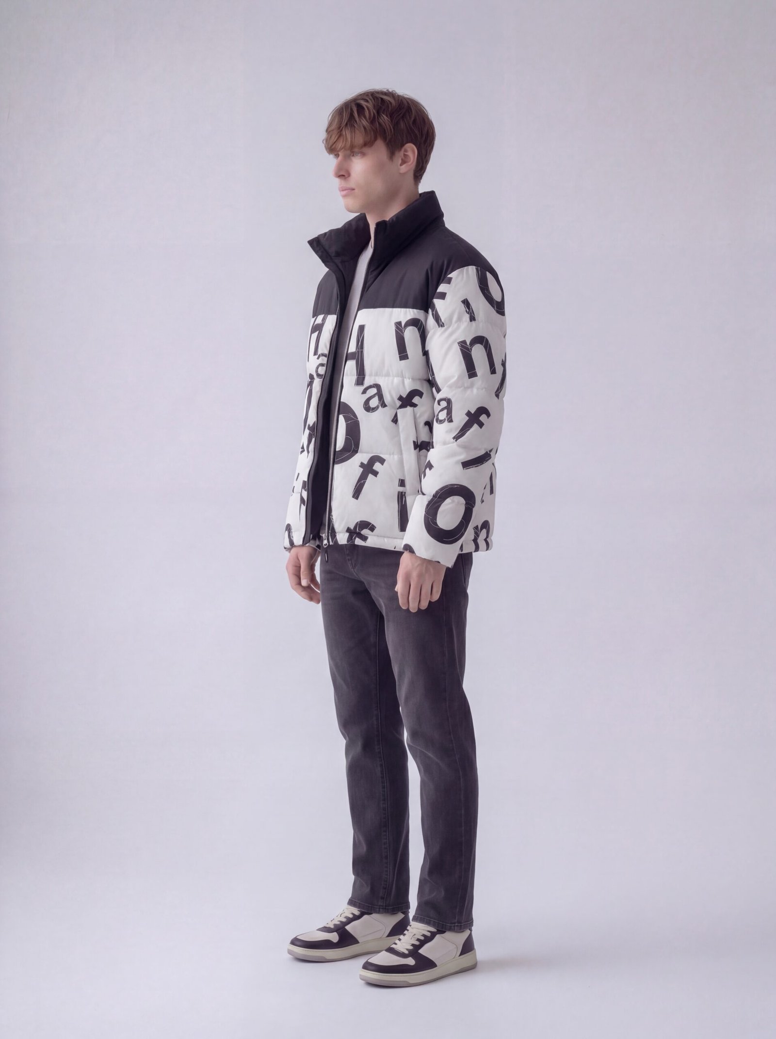 Slim Fit Lined Hooded Zippered Padded Waterproof Jacket - Image 3