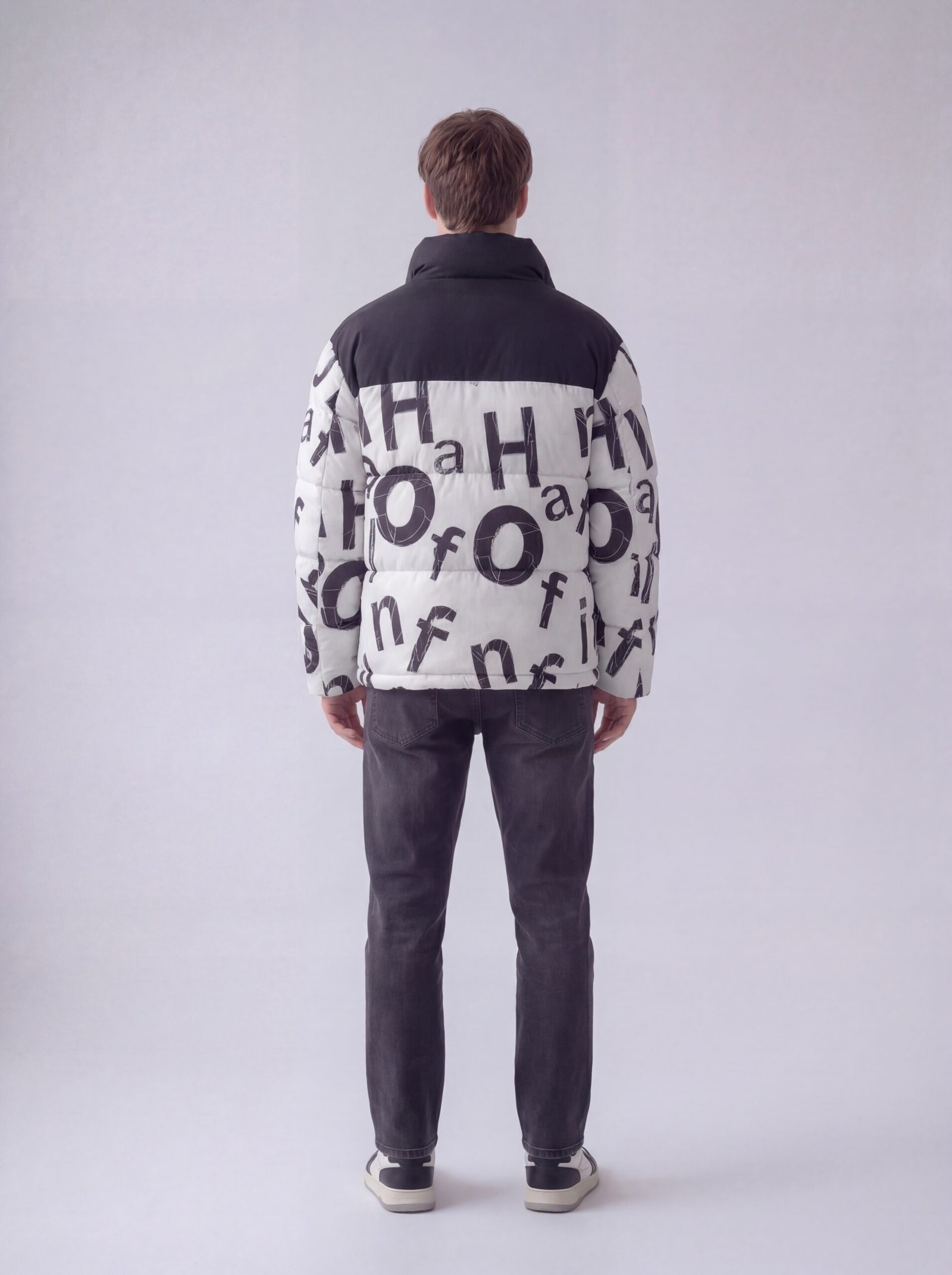 Slim Fit Lined Hooded Zippered Padded Waterproof Jacket - Image 4