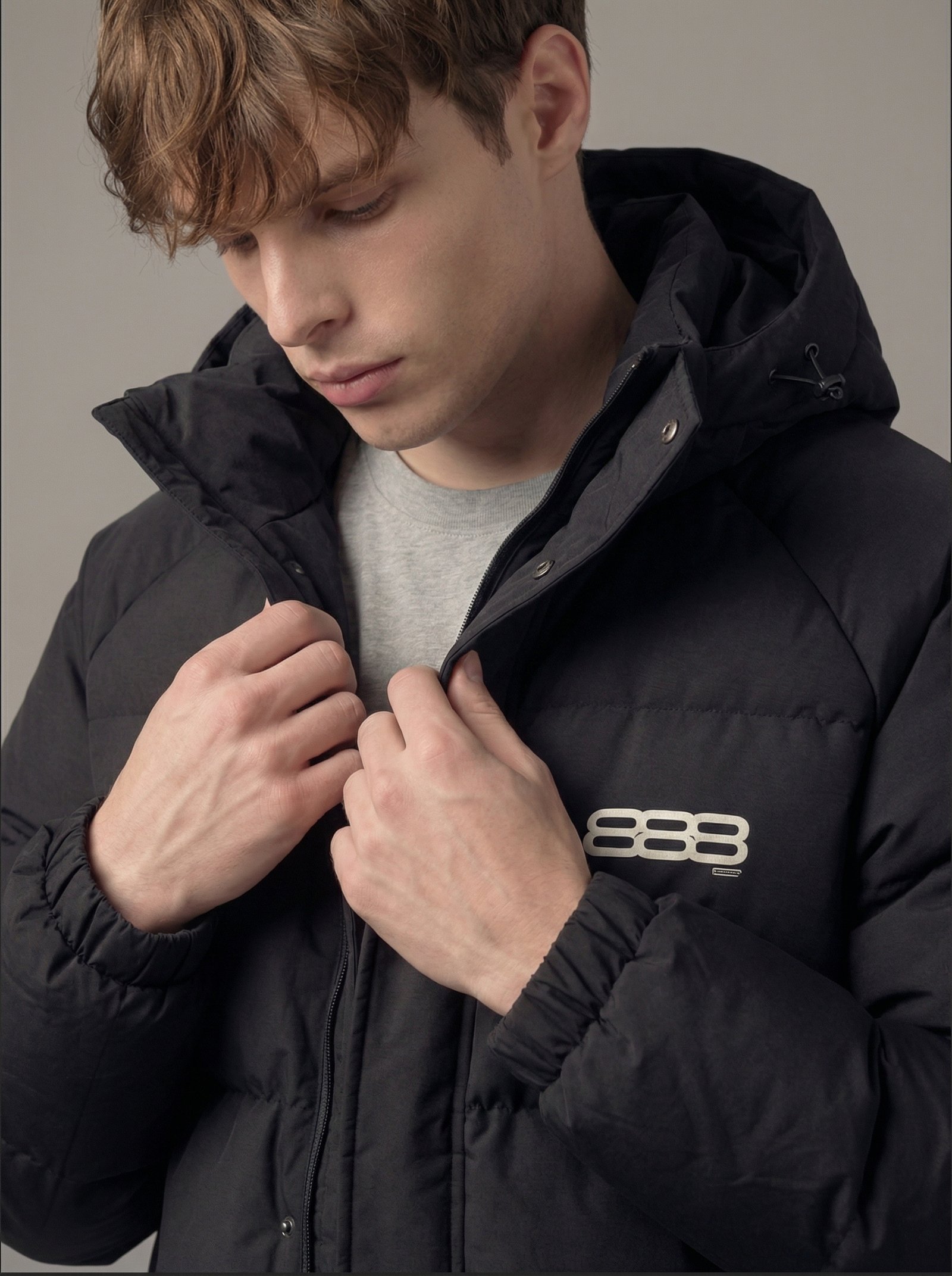Puffer winter jacket, water-resistant