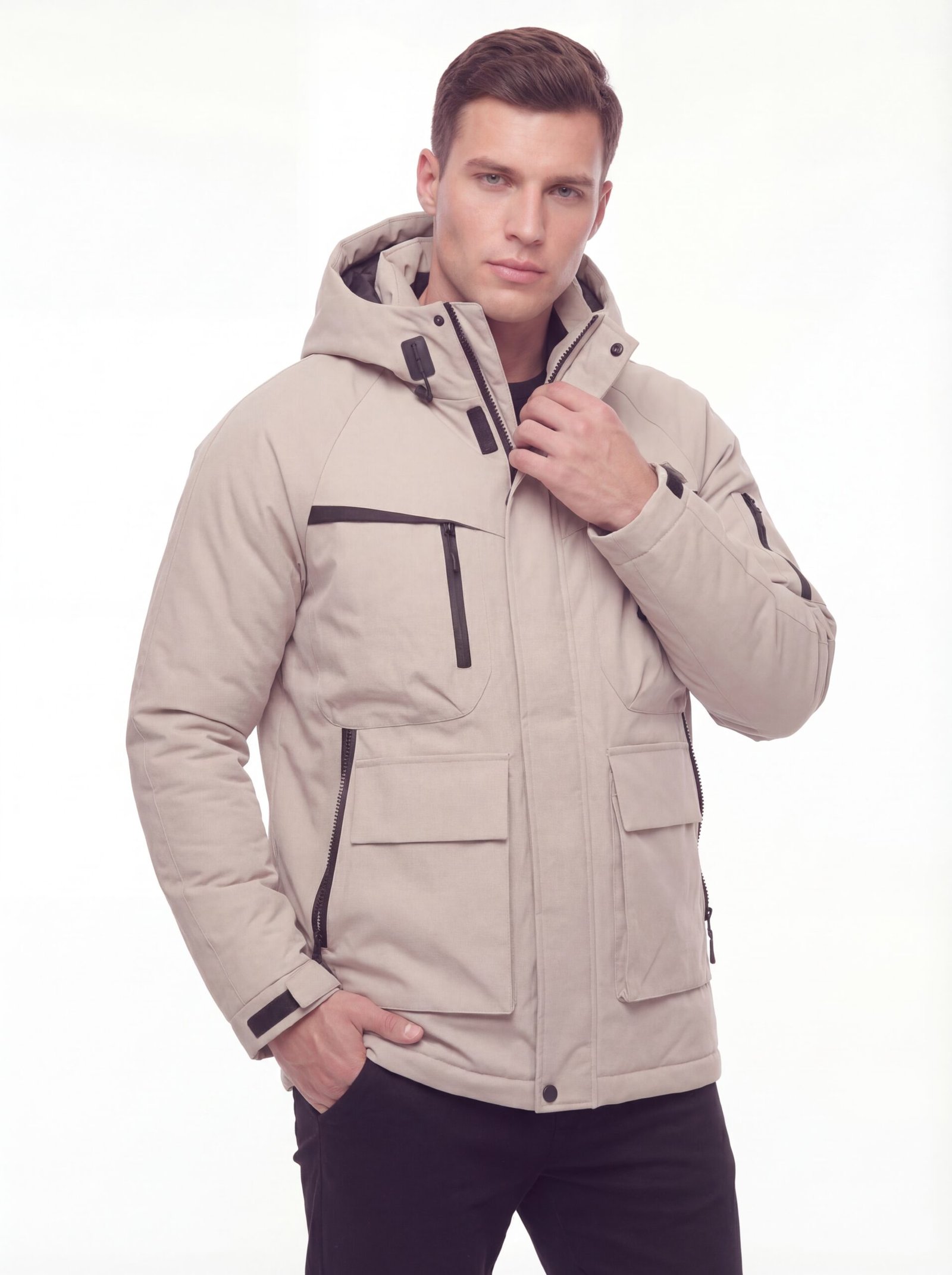 Men's long-sleeved winter jacket - Image 2