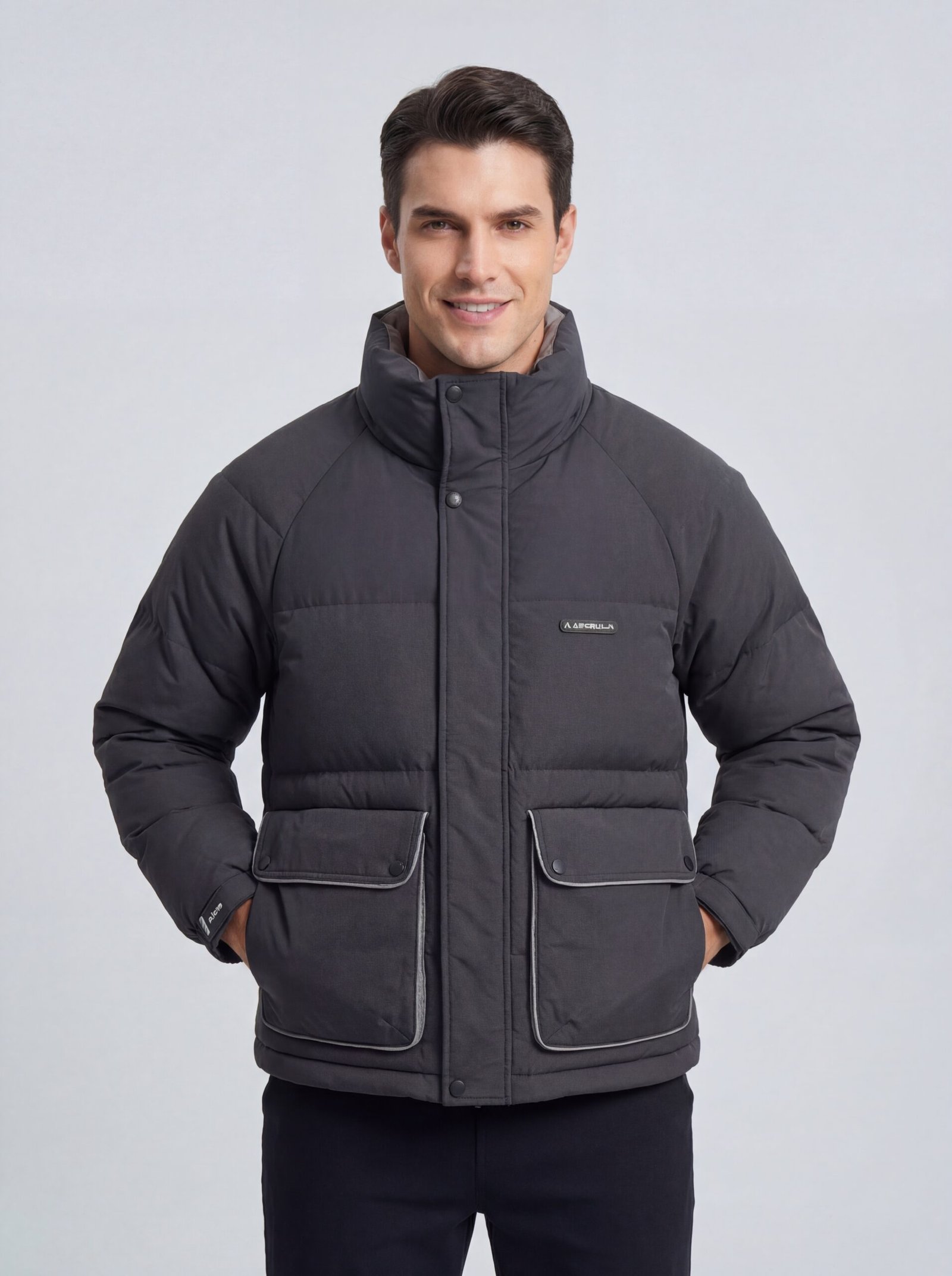 Men's long-sleeved winter jacket - Image 3