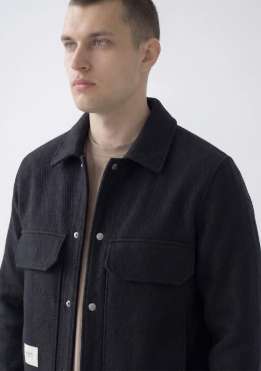 Regular Fit Cotton Lined Zippered Waterproof Jacket